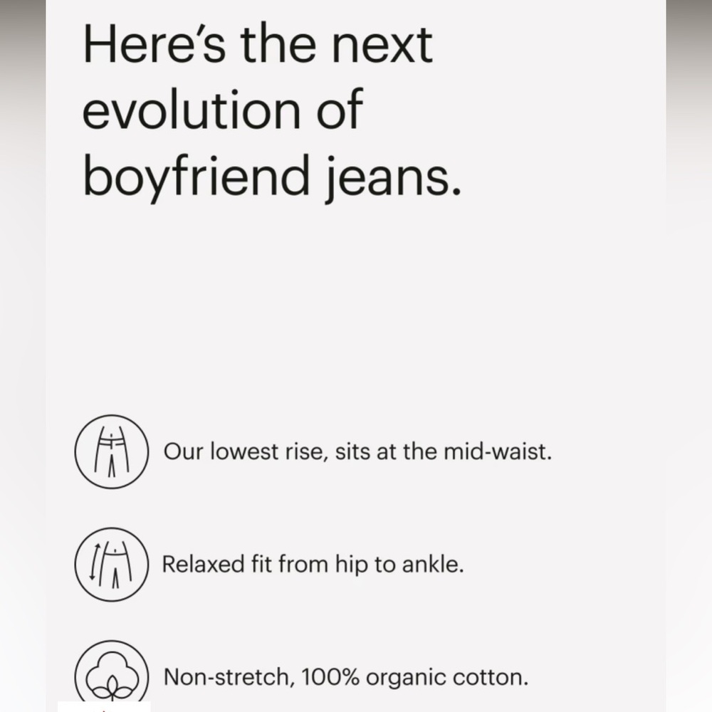 NWT Everlane The Relaxed Straight Organic Jean size 29 - Picture 16 of 16